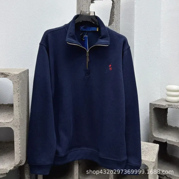 Polo Ralph Lauren Half-Zip Ribbed Sweater Navy - 1
