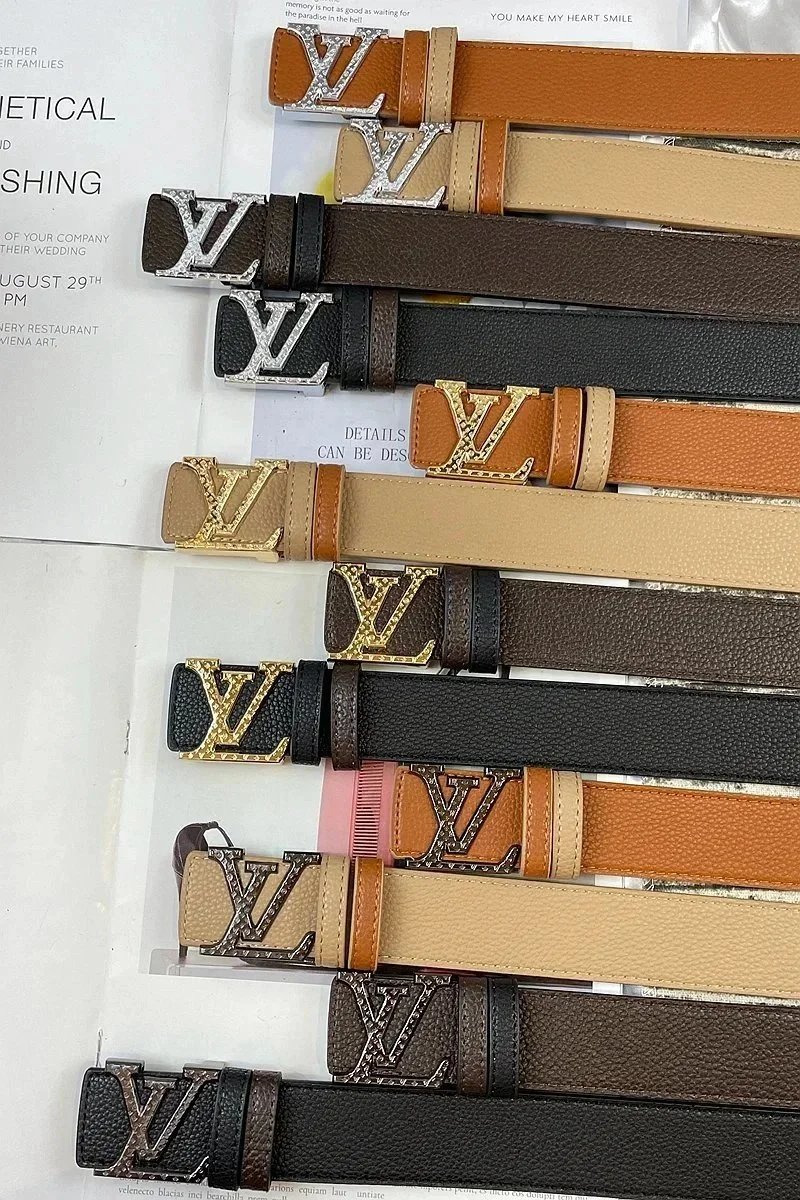 Louis Vuitton LV Initiales Belt Tan Monogram Leather Belt - 3