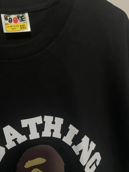 A Bathing Ape SS5053 Star Logo Army Green T-Shirt - 5