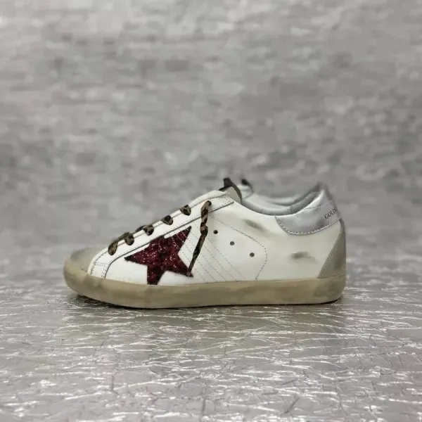 Golden Goose Superstar Glitter Star White Sneakers - 1