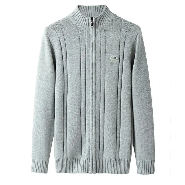 Lacoste Knitwear Crewneck long-sleeve knit sweater with crocodile logo product detail image 8
