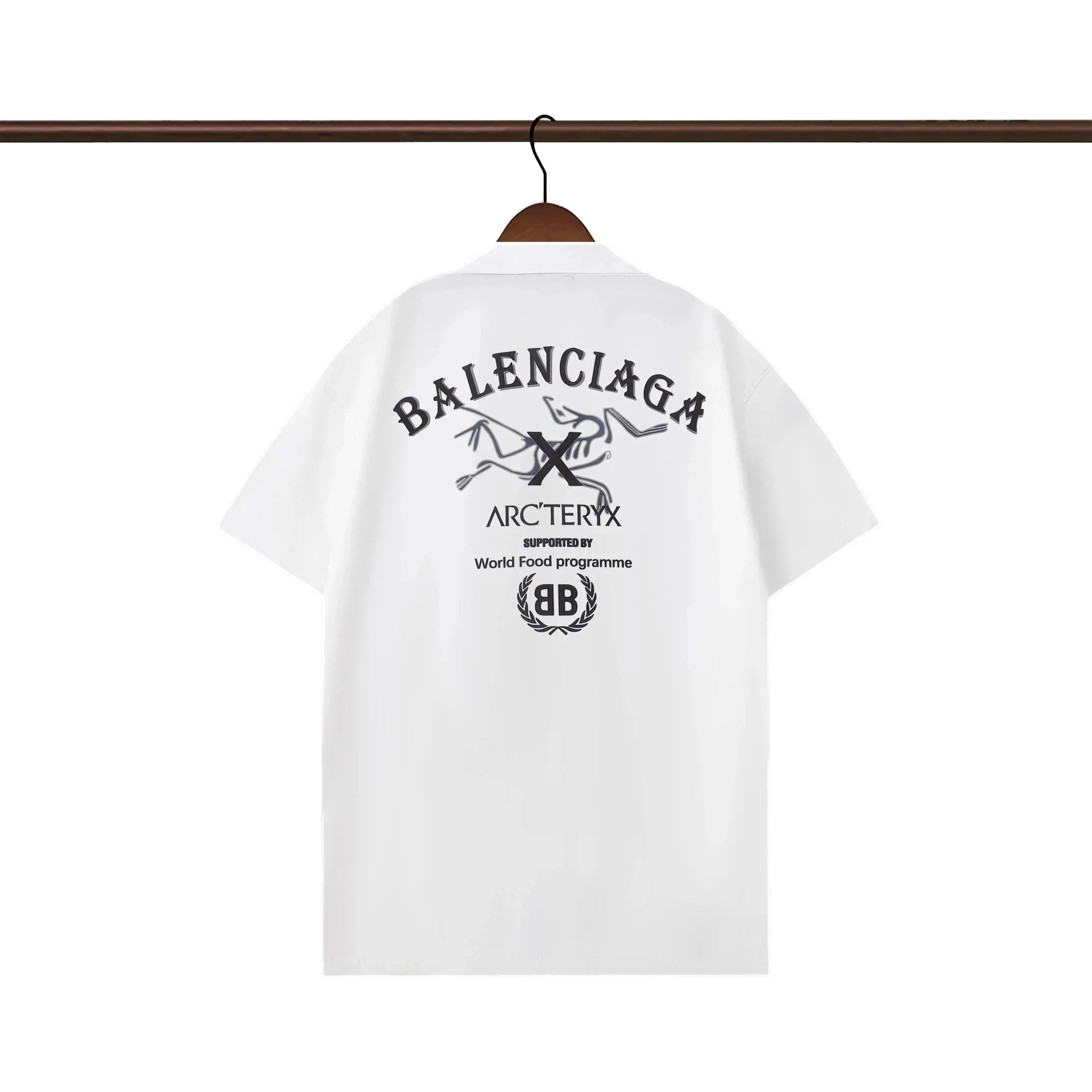 Balenciaga x Arc'teryx Collaboration Graphic Print White Shirt - 1