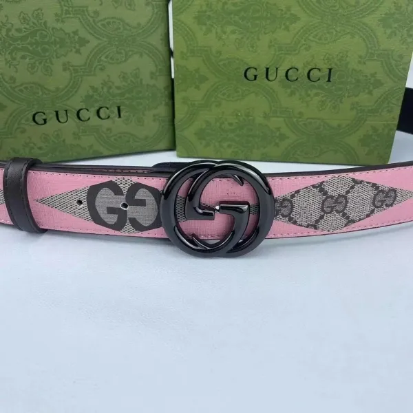 Gucci GG Marmont Belt Beige Yellow Black Accessories - 10