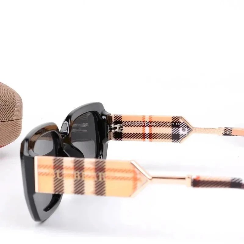 Burberry Square Frame Sunglasses with Iconic Check Case - 6