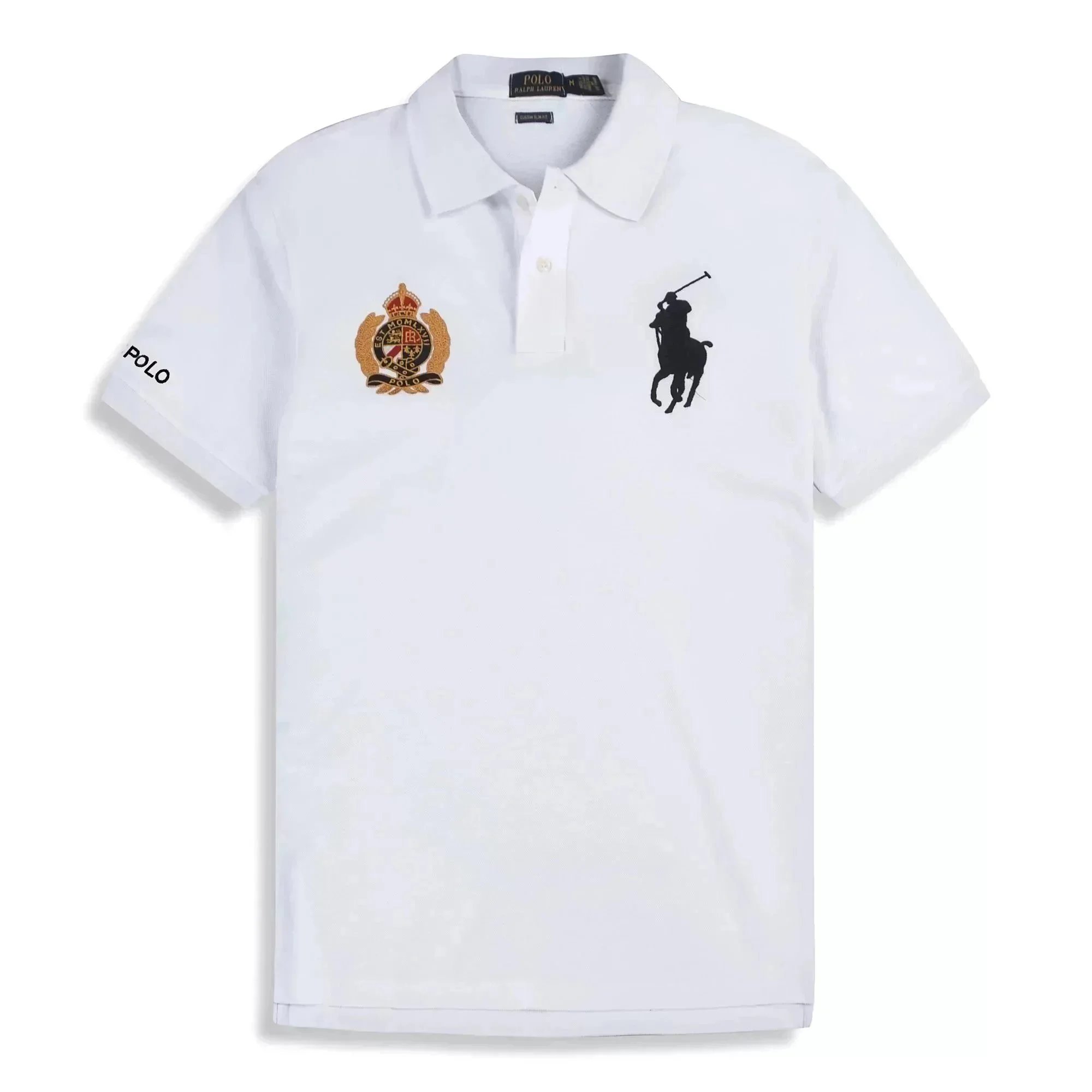 Ralph Lauren Double Logo Polo Shirt White - 1