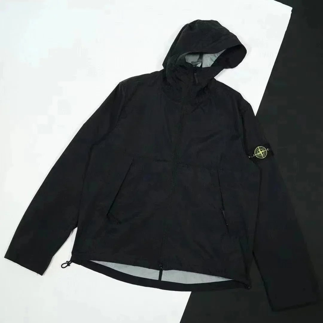 Stone Island Raso Gommato Off-White Bomber Jacket - 7
