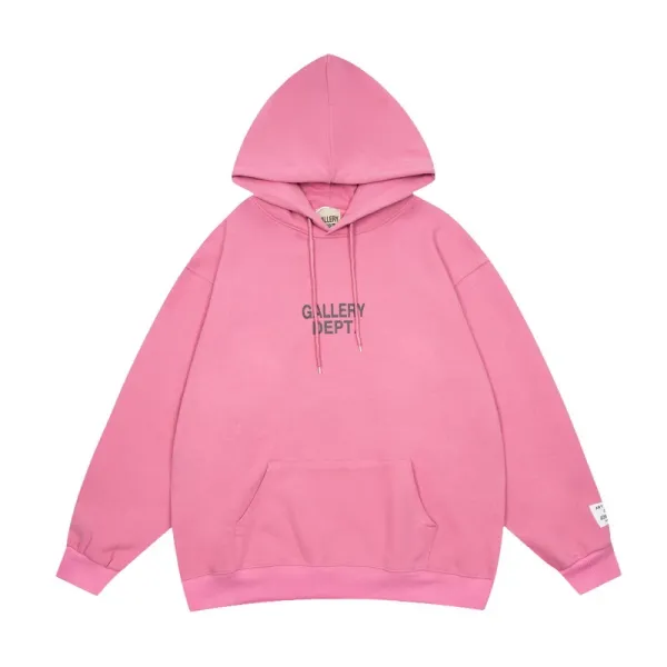 Gallery Dept Pink Logo Hoodie - 1