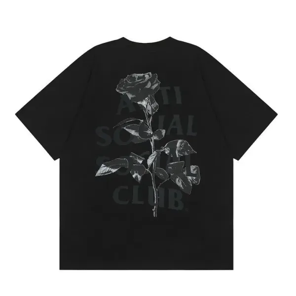 Anti Social Social Club Rose Black T-Shirt - 1