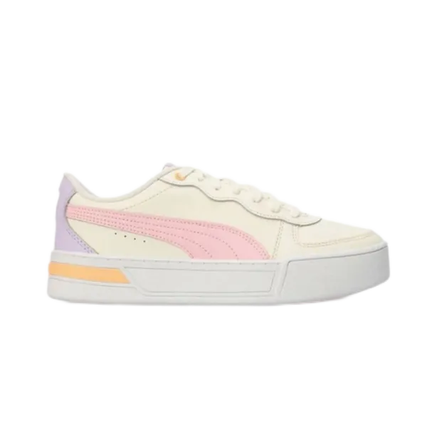 Puma Cali Bold White with Iridescent Logo Sneakers - 8