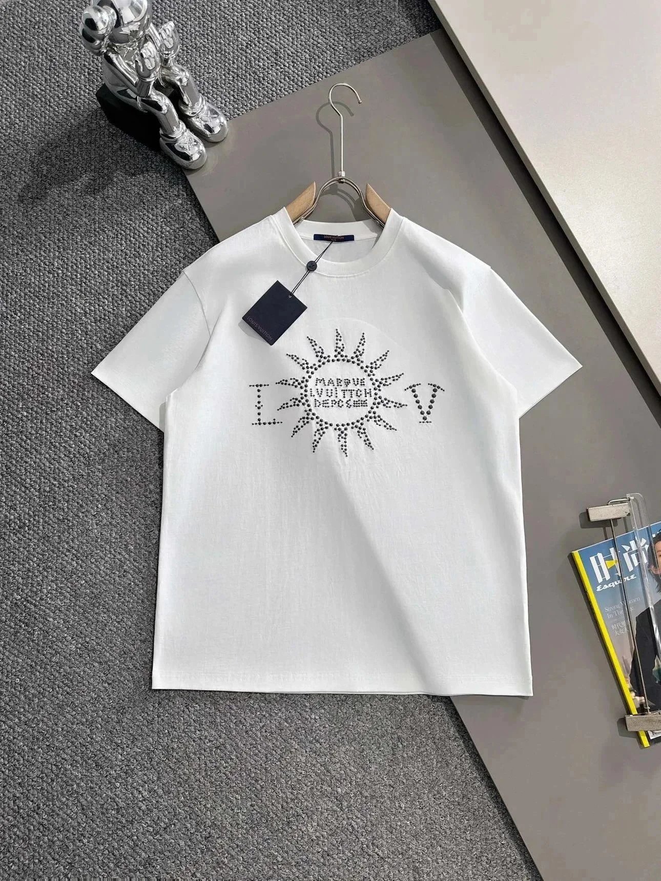 Louis Vuitton Monogram Panel T-Shirt Black - 7