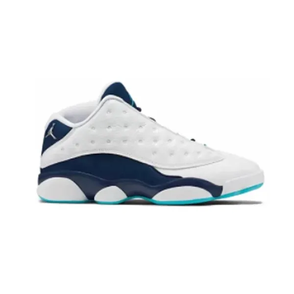 Air Jordan 13 Retro White/Navy/Turquoise Sneakers - 1