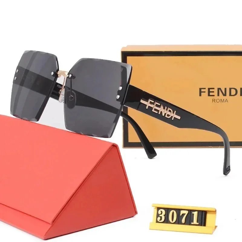 Fendi Tea Frame Double Lens Brown Gradient Sunglasses - 4