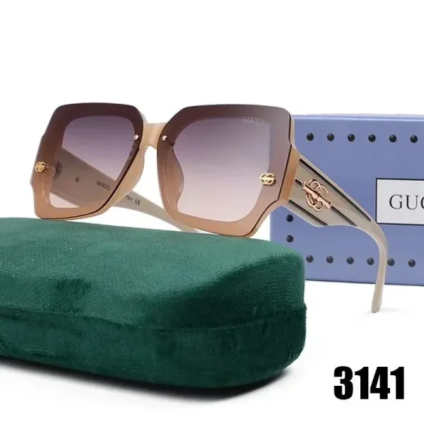 Gucci GG0941S Oversized Square Gradient Brown Sunglasses - 1