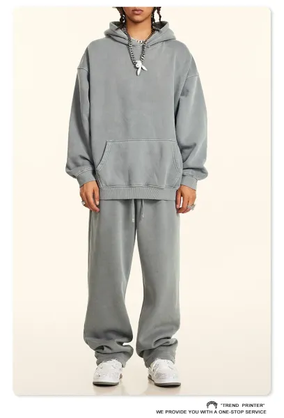 Saint Tears Relaxed Fit Sweatpants Deep Gray - 17