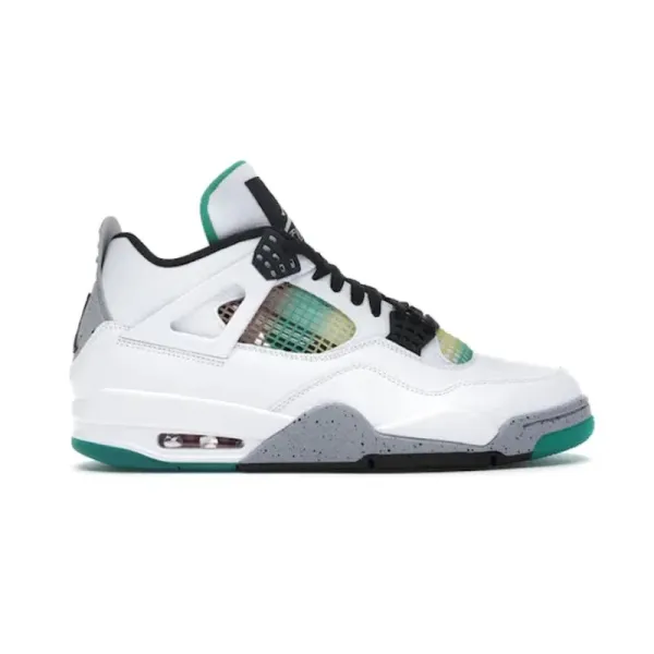 Air Jordan 4 Retro White Cement Green Sneakers - 1