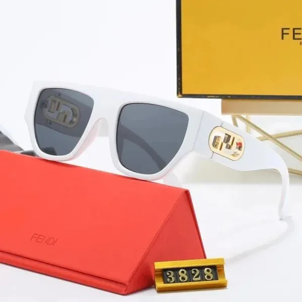Fendi FF Square White Sunglasses - 1