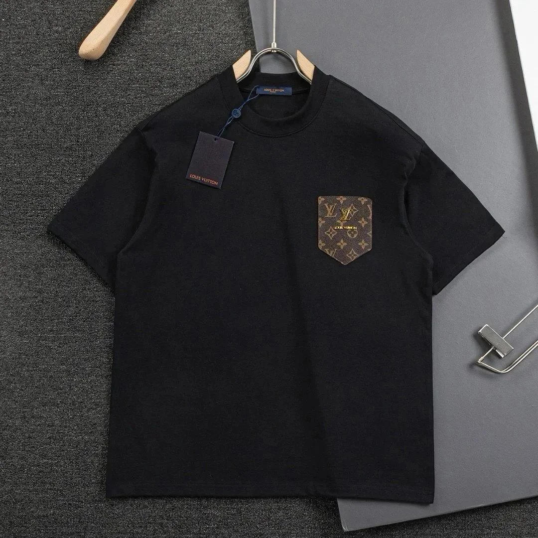 Louis Vuitton Monogram Pocket T-Shirt Black - 1