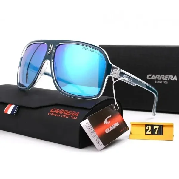 Carrera Eyewear Since 1956 Aviator-Style Sunglasses Blue Mirror Lens - 1