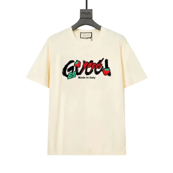 Gucci Lightning Logo Print White T-Shirt - 11