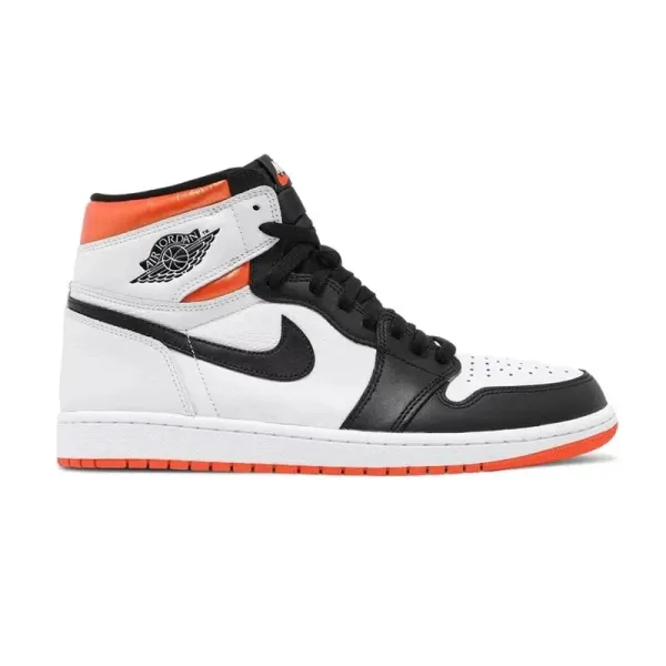 Air Jordan 1 High OG 'Bred Toe' White Black Orange Sneakers - 1