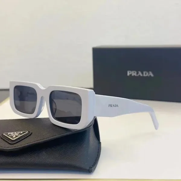 Prada Square Frame Pink Tinted Sunglasses - 9
