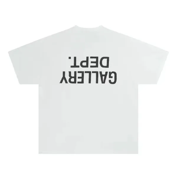 Gallery Dept. Reversed Text Logo White T-Shirt - 1