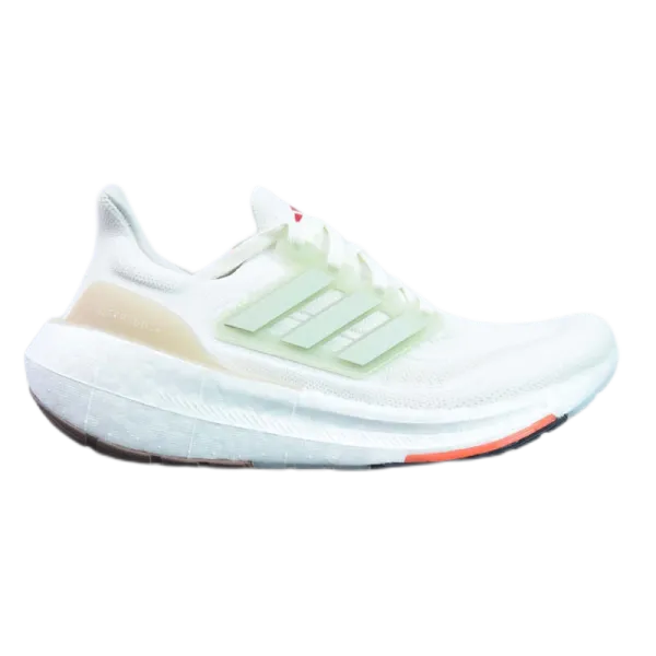Adidas Ultraboost Light White Lime Green Running Shoes - 8