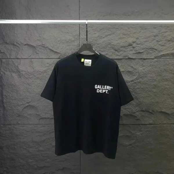Gallery Dept. Logo Print Lime Green T-Shirt - 5