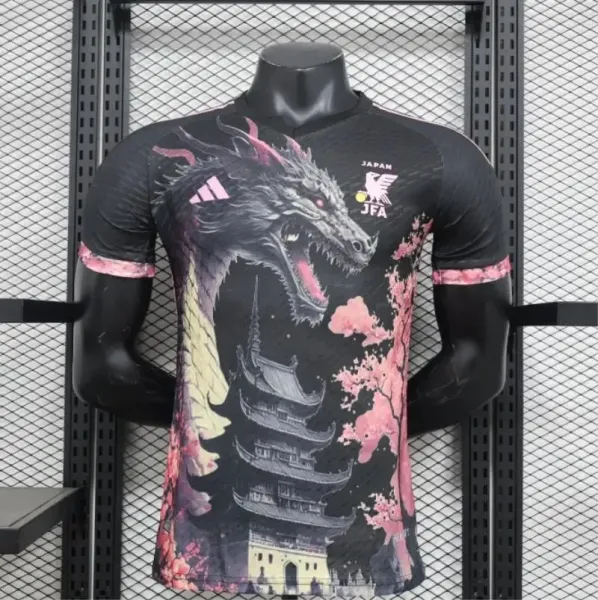 Adidas x JFA Japan Dragon Graphic Sports T-Shirt Black - 1