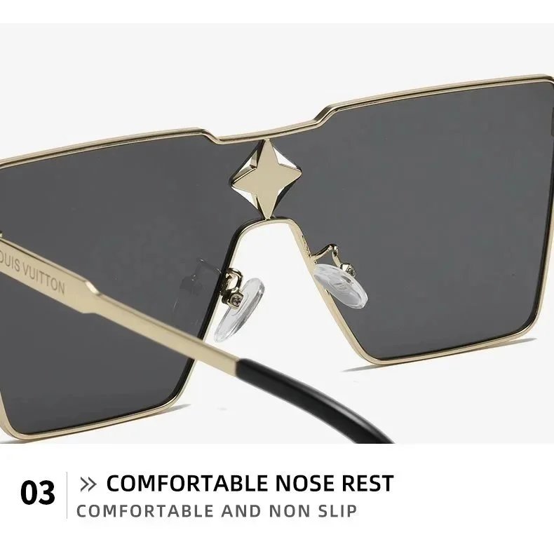 Louis Vuitton Monogram Shield Sunglasses Black - 10