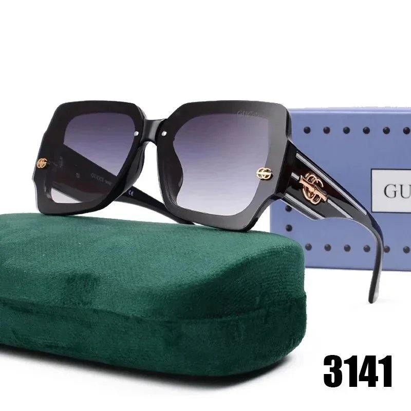 Gucci GG Marmont Oversized Square Sunglasses Black Gradient - 1