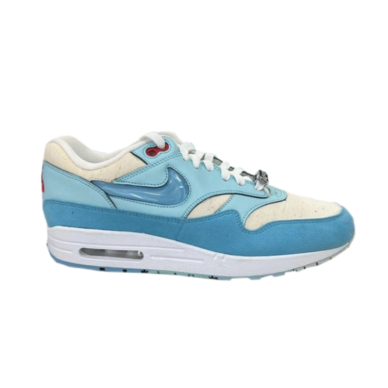 Nike Air Max 1 Light Blue and Beige Sneakers - 1