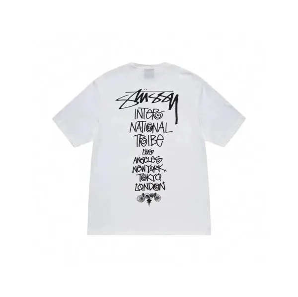 Stüssy International Tribe White T-Shirt - 1