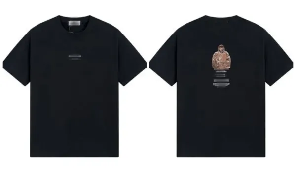Stone Island T-Shirt Black Graphic Print T-Shirt - 1