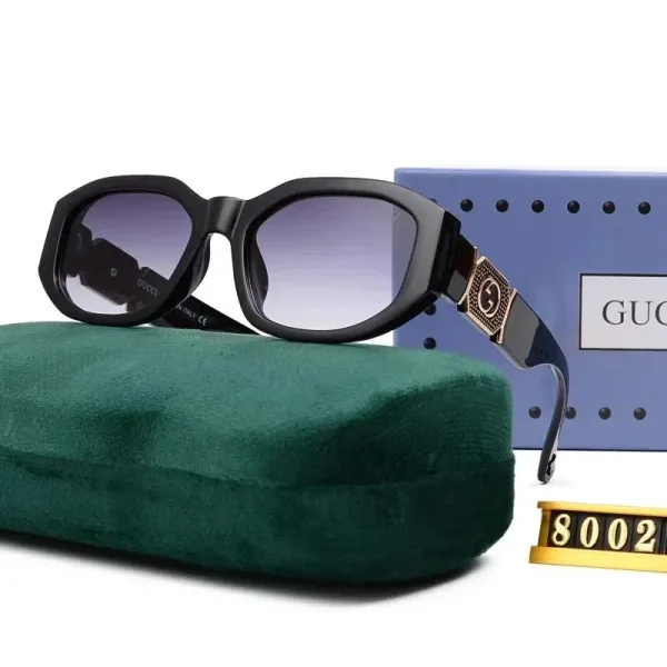 Gucci GG Marmont Oversized Square Sunglasses Black Gradient Lens - 1