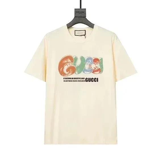 Gucci Lightning Logo Print White T-Shirt - 9
