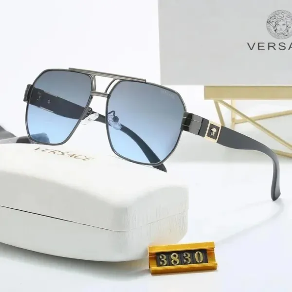 Versace Medusa Aviator Gradient Blue Sunglasses - 1