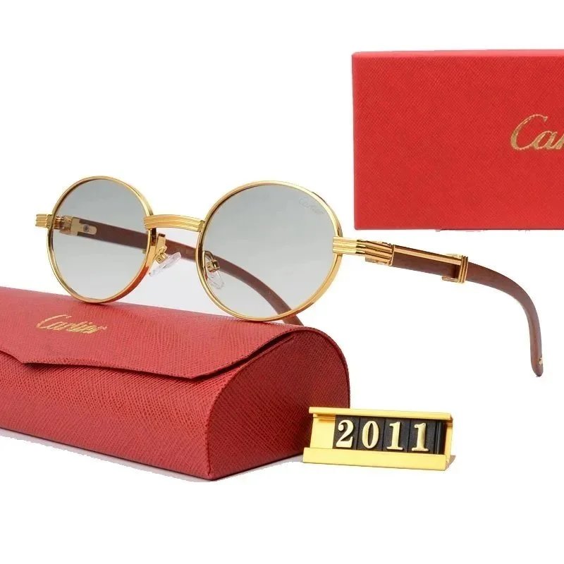 Cartier C De Cartier Rimless Optical Glasses Gold Brown - 6
