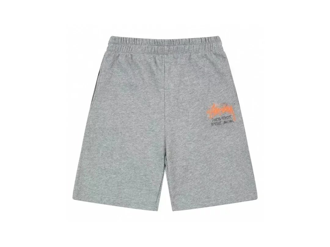 Stüssy Dover Street Market London Logo Shorts Gray - 1