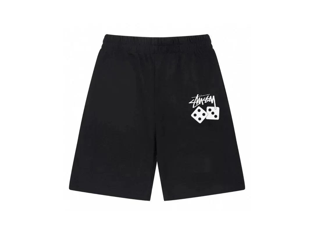 Stüssy Dice Print Shorts Black - 1