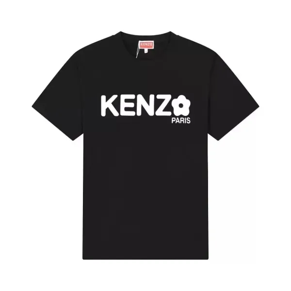 KENZO Flower Logo Black T-Shirt - 1