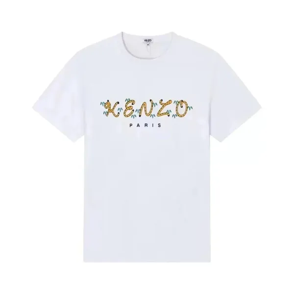 Kenzo Snake Logo White T-Shirt - 1