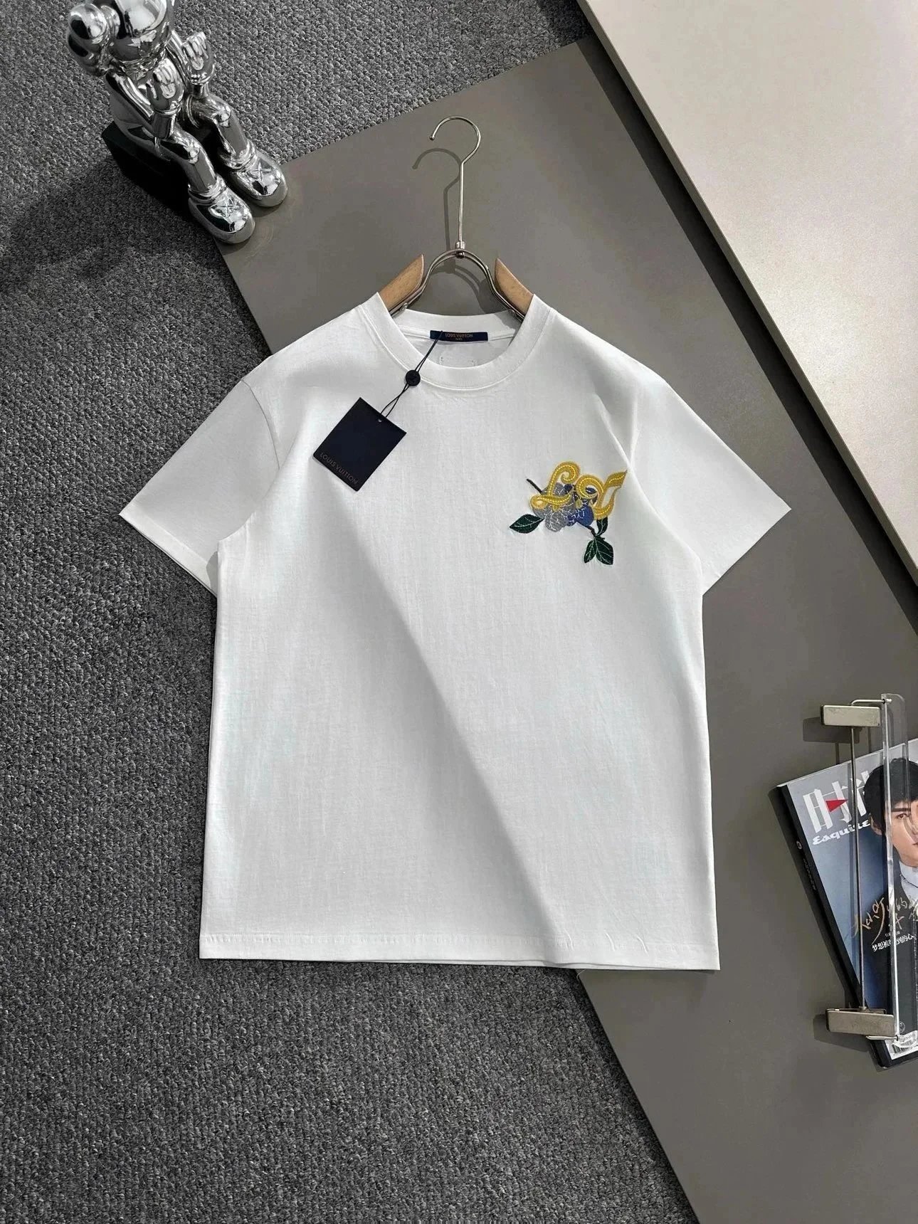 Louis Vuitton Monogram Panel T-Shirt Black - 11
