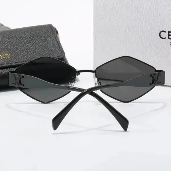 Celine Hexagonal Gold-Frame Brown Lens Sunglasses - 5