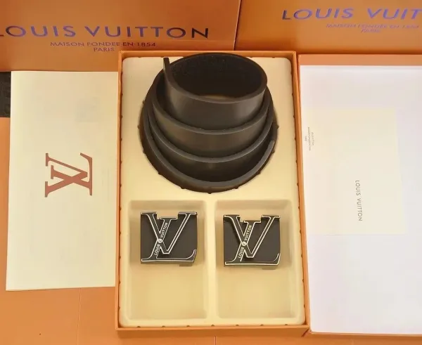 Louis Vuitton LV Initiales Belt Black Accessories - 1