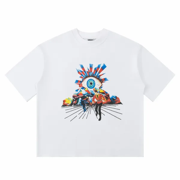 HOLZWEILER x Eye Motif Graphic Print White T-Shirt - 1