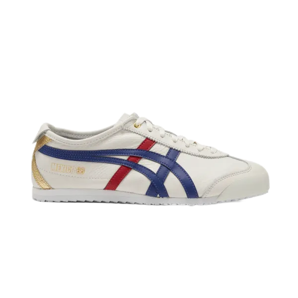 Asics Onitsuka Tiger Mexico 66 White Blue Red Gold Sneakers - 1