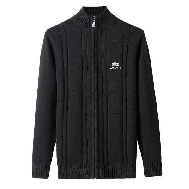 Lacoste Knitwear Crewneck long-sleeve knit sweater with crocodile logo product detail image 6