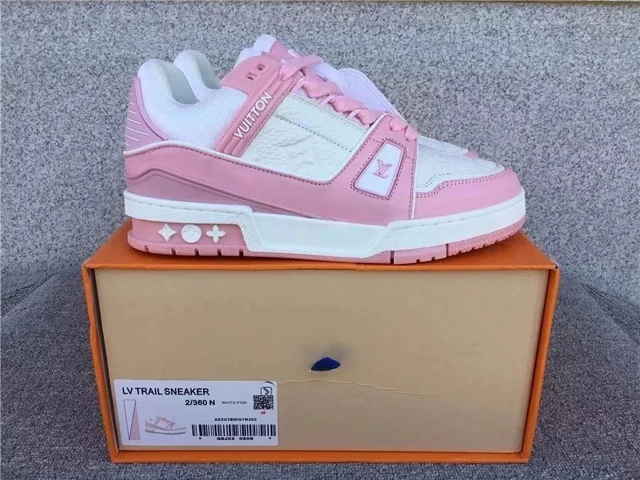 Louis Vuitton LV Trail Sneaker White-Pink Sneakers