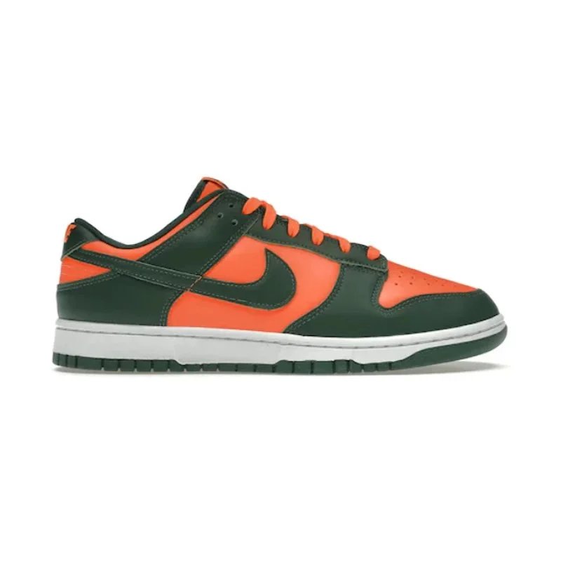 Nike Dunk Low Orange and Green Sneakers